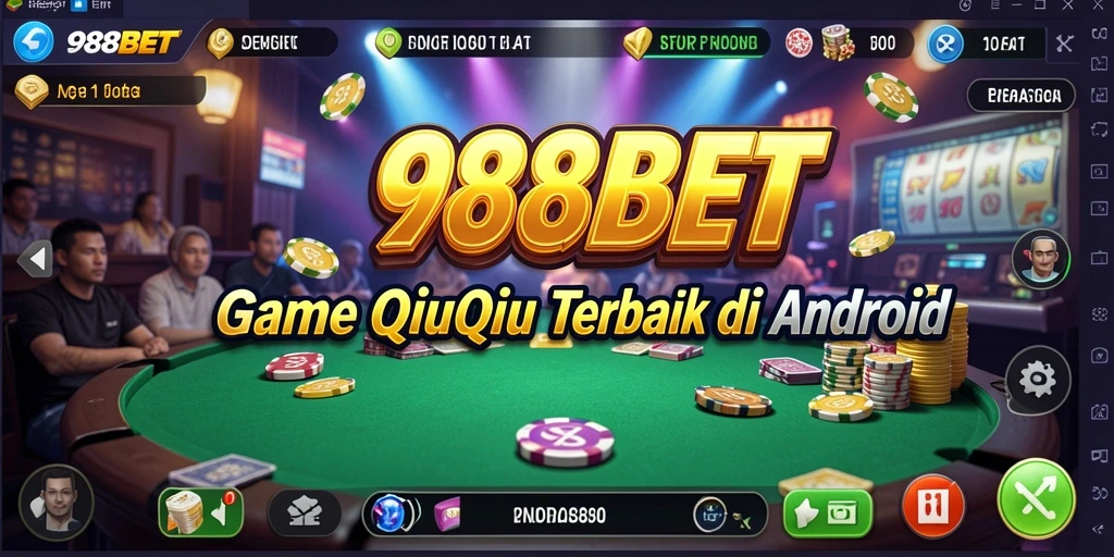 Tampilan gameplay QiuQiu yang seru di 988BET.