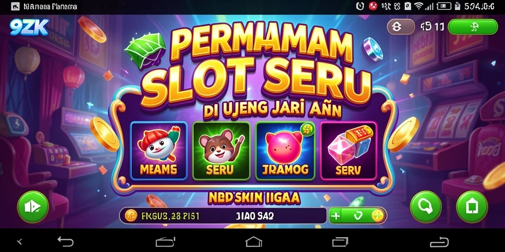 Screenshot gameplay 9ZK menampilkan keseruan permainan Slot yang menarik.