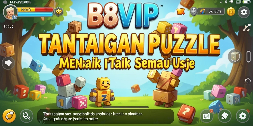 Screenshot utama B8VIP menampilkan gameplay Puzzle yang menantang.