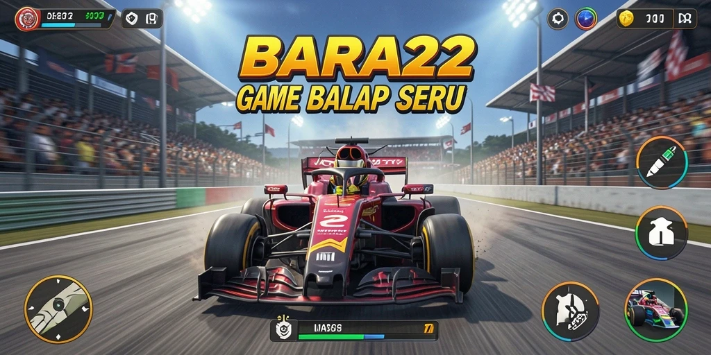 Tampilan gameplay BARA22 yang mendebarkan dan grafis menawan