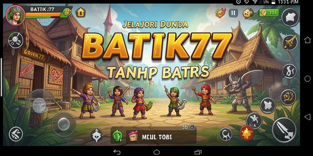 Tampilan gameplay BATIK77 yang menarik dan penuh warna.