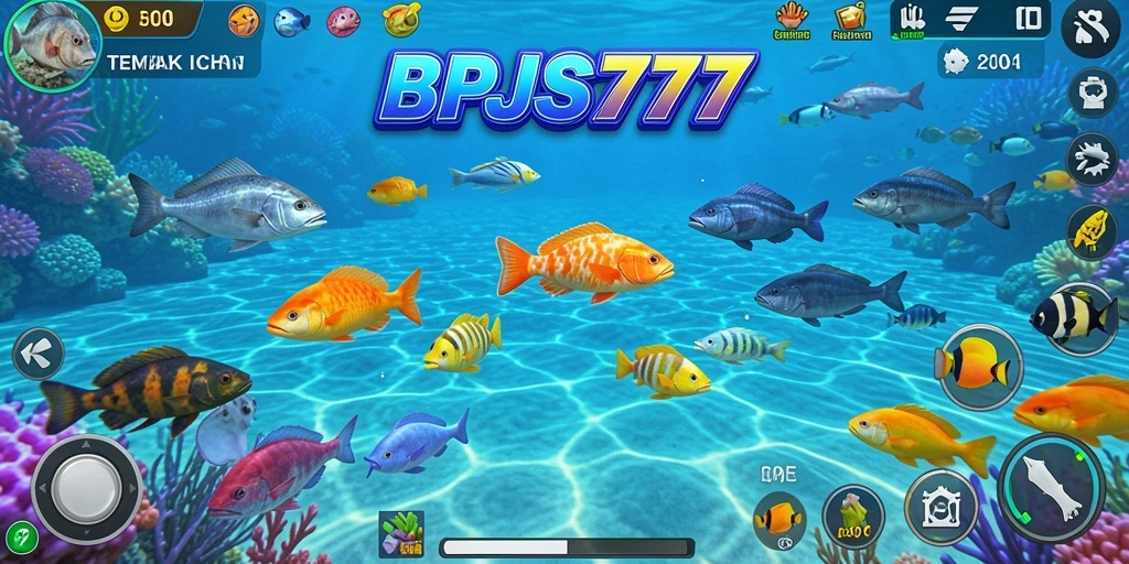 Tampilan gameplay seru saat menangkap ikan dalam BPJS777.