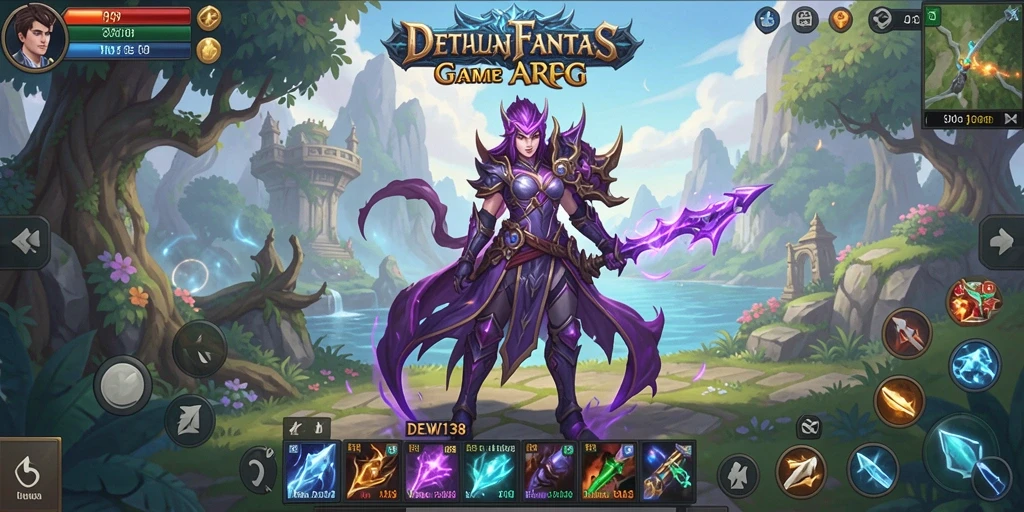 Tangkapan layar DEWI138 menampilkan aksi seru dalam pertarungan ARPG.