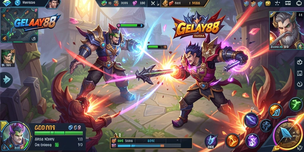 Gameplay seru dan menegangkan di GELAY88 MOBA.