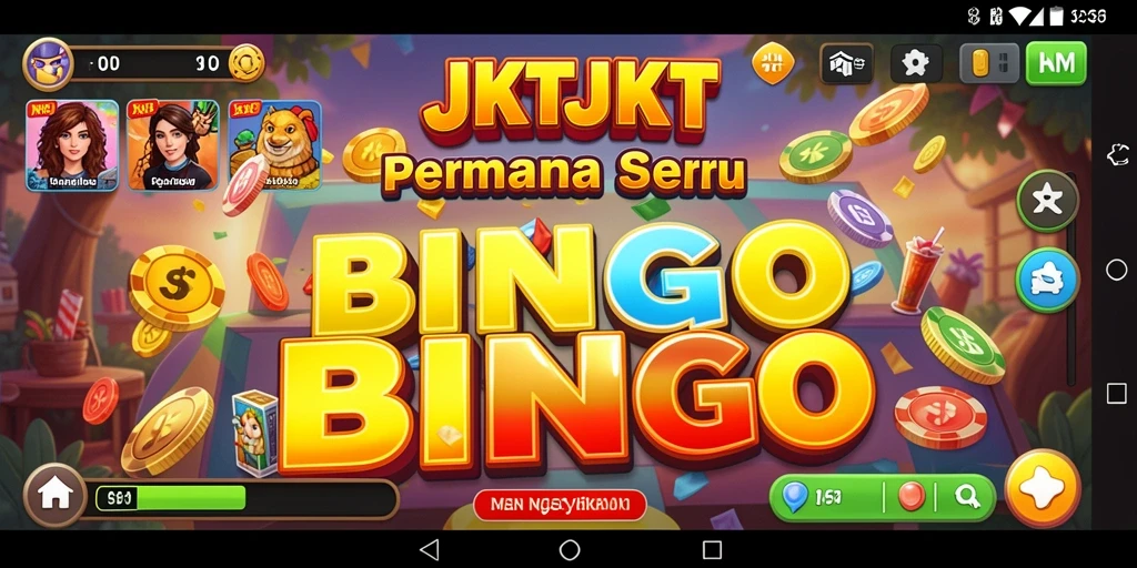 Screenshot gameplay <strong>JKTJKT</strong> menampilkan suasana seru permainan Bingo.