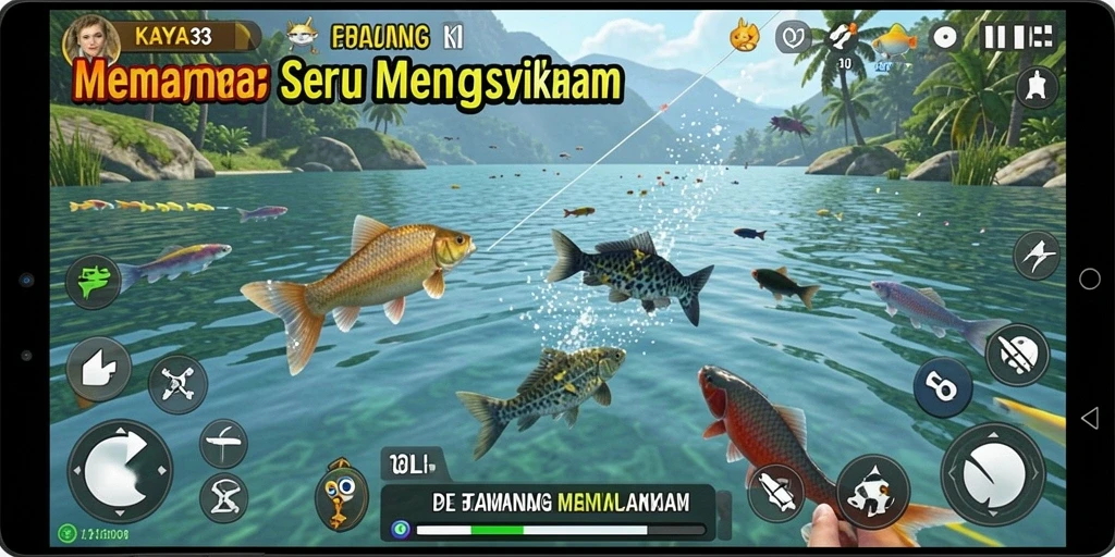 Tampilan gameplay KAYA33 dengan pengalaman memancing yang mendebarkan.