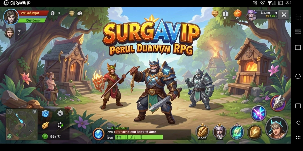Screenshot gameplay SURGAVIP menampilkan pertarungan seru dan grafis yang memukau.