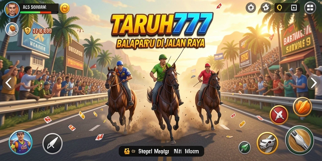 Gameplay balapan mendebarkan di TARUH777.